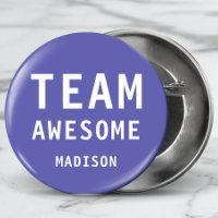 Funny Team Awesome Purple Nombre Personalizado