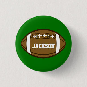 Chapa Redonda De 2,5 Cm Fútbol personalizado para niños que aman el depo
