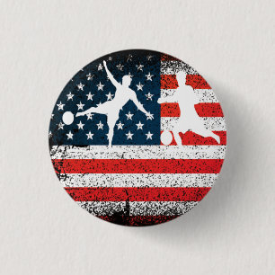 Chapa Redonda De 2,5 Cm Fútbol Playa Americkot