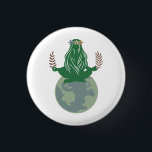 Chapa Redonda De 2,5 Cm Gaia Diosa de la Tierra, Madre Tierra, Planeta Tie<br><div class="desc">Celebra tu amor por nuestro hermoso planeta con este botón de diosa de la tierra. Es un gran regalo para los ambientalistas.</div>