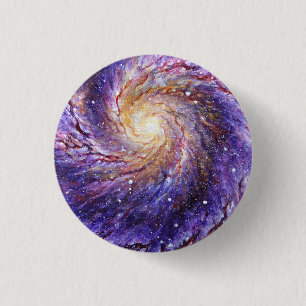 Chapa Redonda De 2,5 Cm Galaxia  