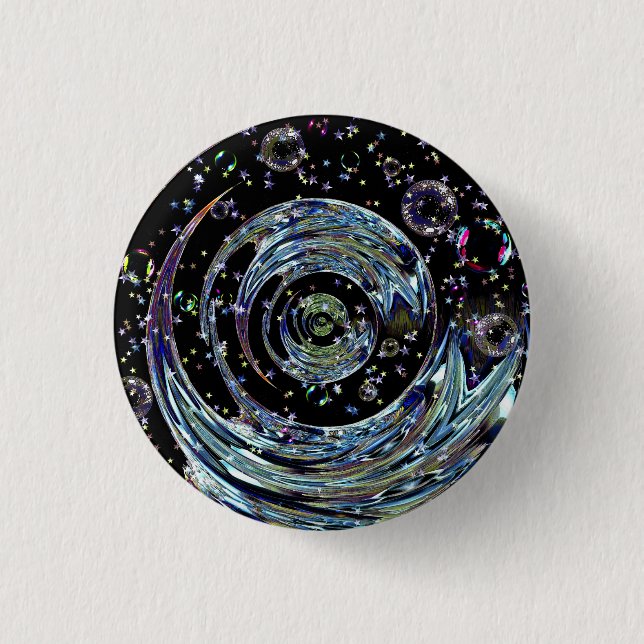 Chapa Redonda De 2,5 Cm Galaxia Veeslia (Anverso)