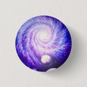 Chapa Redonda De 2,5 Cm Galaxia y planetas