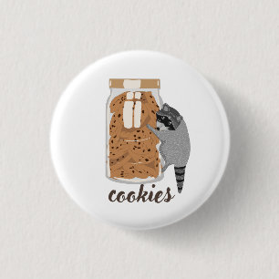 Chapa Redonda De 2,5 Cm Galletas-de-mapache