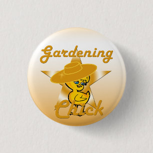 Chapa Redonda De 2,5 Cm Gardening Chick #10