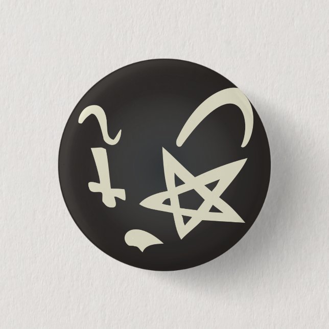 Chapa Redonda De 2,5 Cm Gato inteligente (Anverso)