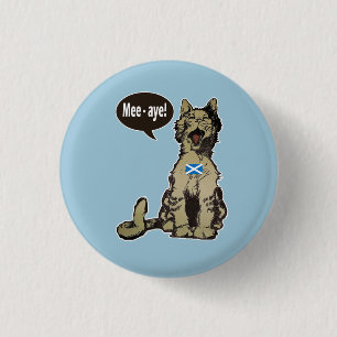 Chapa Redonda De 2,5 Cm Gatos para la insignia escocesa de la
