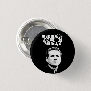 Chapa Redonda De 2,5 Cm Gavin Newsom personalizado