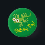 Chapa Redonda De 2,5 Cm Gecko Lizards Birthday Boy Fiesta Cute Kids<br><div class="desc">Adorable lagarto de lagartijas color lindo diseño de fiesta de cumpleaños es perfecto para un niño que ama a los reptiles por su celebración de cumpleaños! Personalizar el texto para hacerlos propios. El aspecto moderno es la forma perfecta de celebrar a tu pequeño que ama los lagartos y los animales...</div>