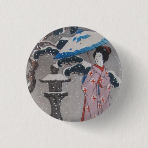Chapa Redonda De 2,5 Cm Geisha