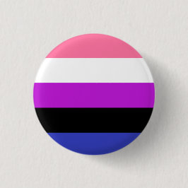 Chapa Redonda De 2,5 Cm Genderfluid Flag