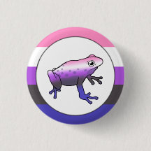 Genderfluid Pride Frog Pin