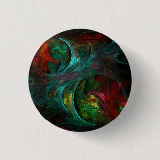 Chapa Redonda De 2,5 Cm Génesis Nova Abstract Art Button (redondo)
