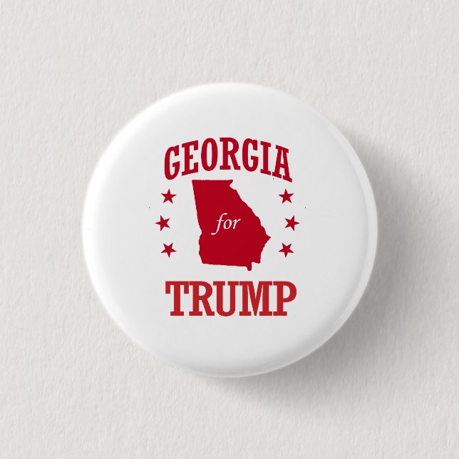 CHAPA REDONDA DE 2,5 CM GEORGIA PARA DONALD TRUMP (Anverso)