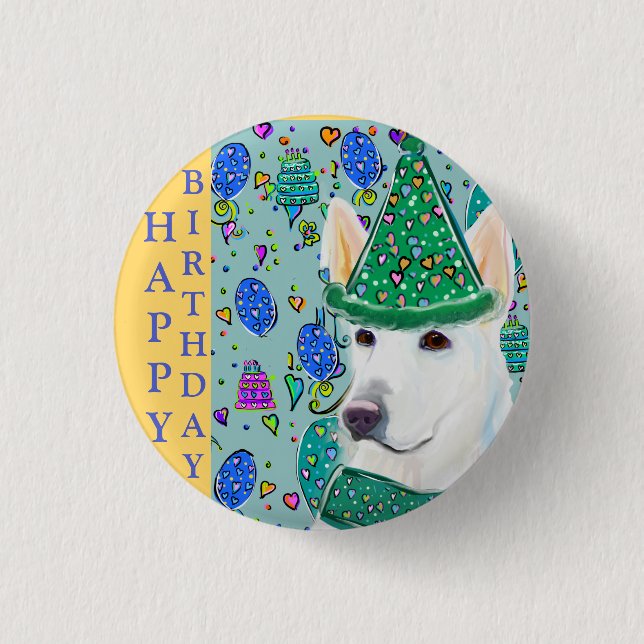 CHAPA REDONDA DE 2,5 CM GERMAN SHEPHERD (Anverso)