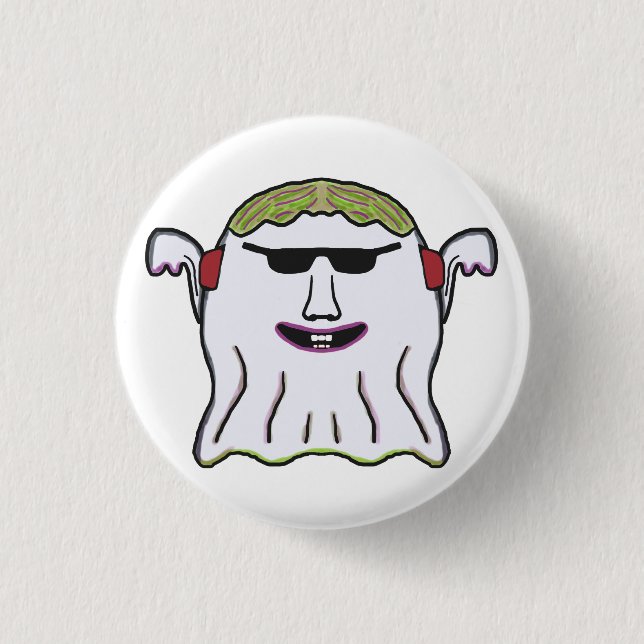 Chapa Redonda De 2,5 Cm Ghost Guay (Anverso)