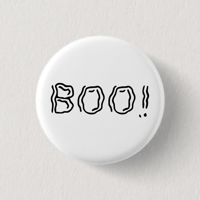 Chapa Redonda De 2,5 Cm ¡Ghostly Boo! (Anverso)