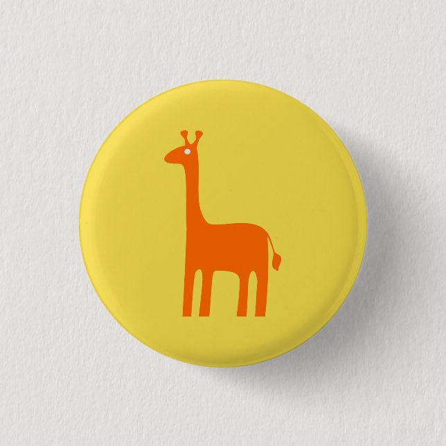 Chapa Redonda De 2,5 Cm Girafa (Anverso)