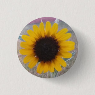Chapa Redonda De 2,5 Cm Girasol