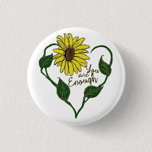 Chapa Redonda De 2,5 Cm Girasol Eres Suficiente