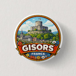 Chapa Redonda De 2,5 Cm Gisors Francia 