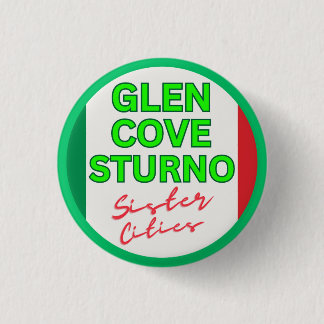 Chapa Redonda De 2,5 Cm Glen Cove y Sturno - Sister Cities