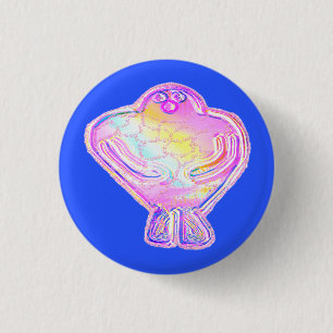 Chapa Redonda De 2,5 Cm Glick the Golem