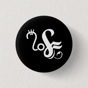 Chapa Redonda De 2,5 Cm Glifo neural