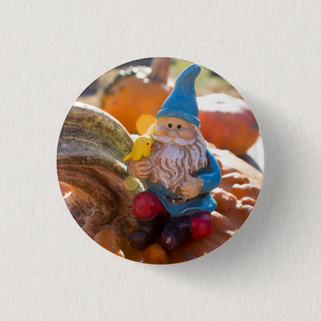 Chapa Redonda De 2,5 Cm Gnome Stem (Anverso)