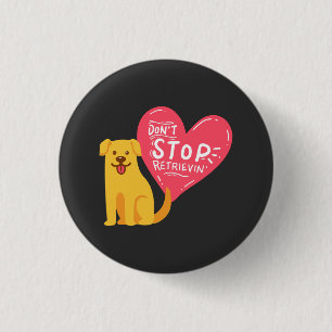 Chapa Redonda De 2,5 Cm Golden Retrievers - No Dejen De Recuperar
