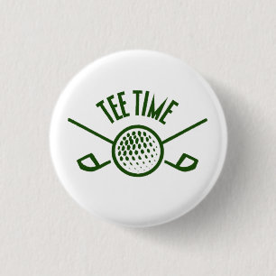 Chapa Redonda De 2,5 Cm Golfers Tee Time
