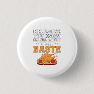 Chapa Redonda De 2,5 Cm Graciosa cita del Día de Acción de Gracias Turquía