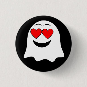 Chapa Redonda De 2,5 Cm ¡Graciosa emoji Fantasma!
