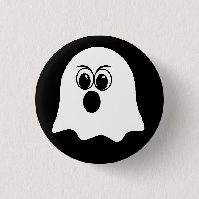 Chapa Redonda De 2,5 Cm ¡Graciosa emoji Fantasma! (Anverso)