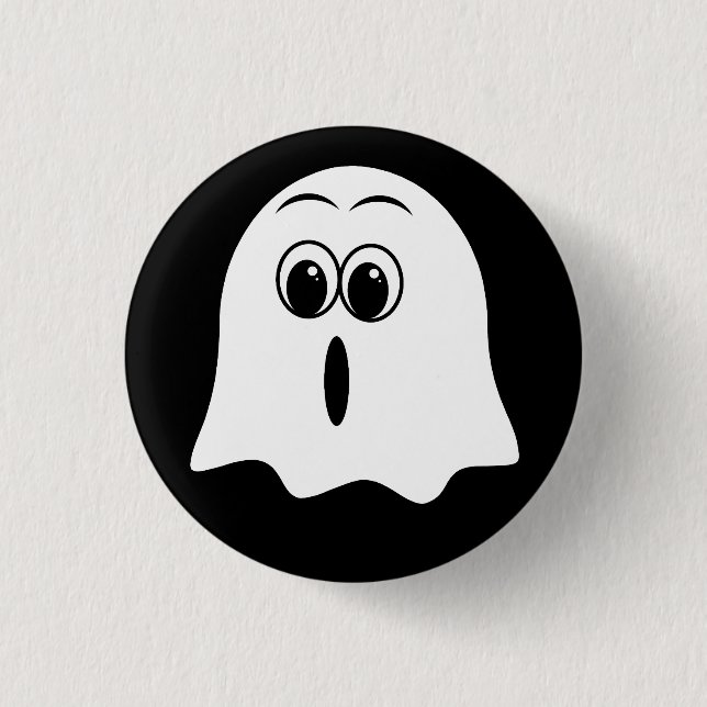 Chapa Redonda De 2,5 Cm ¡Graciosa emoji Fantasma! (Anverso)
