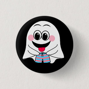 Chapa Redonda De 2,5 Cm ¡Graciosa emoji Fantasma!
