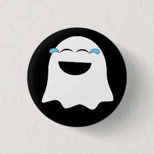 Chapa Redonda De 2,5 Cm ¡Graciosa emoji Fantasma!