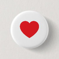 Gráfico de corazón rojo blanco moderno simple