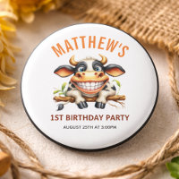Granja de Vaca Loca y Divertida Tema Cumpleaños 1