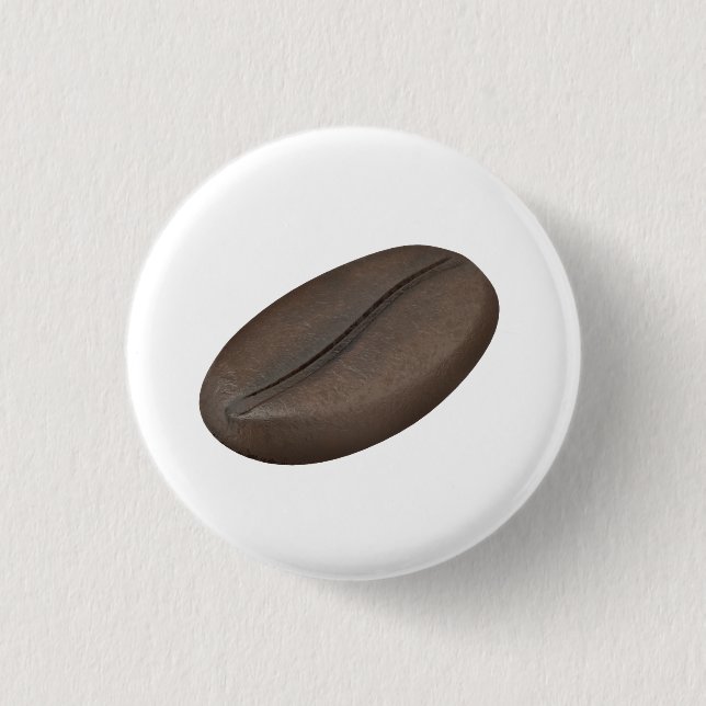 Chapa Redonda De 2,5 Cm grano de café tostado (Anverso)