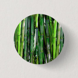 Chapa Redonda De 2,5 Cm Green Bamboo Stalks Nature Photography