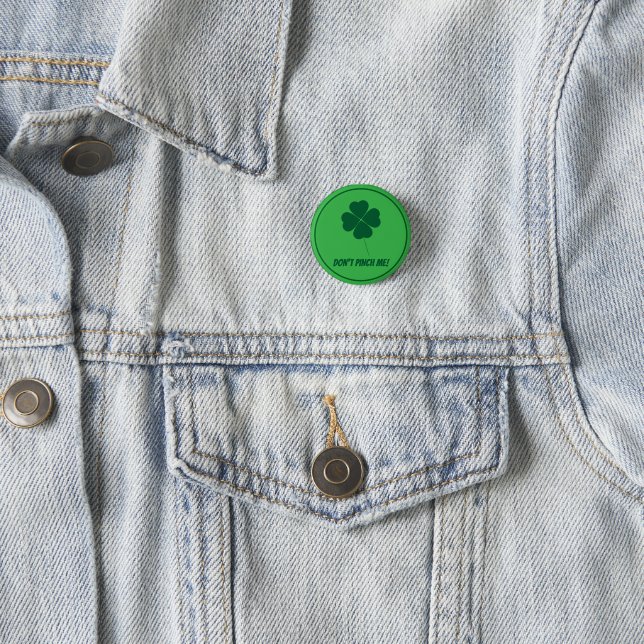 Chapa Redonda De 2,5 Cm Green Button for St. Patrick's Day (In situ)