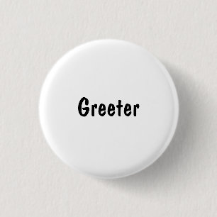 Chapa Redonda De 2,5 Cm Greeter
