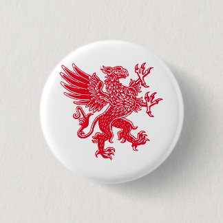 Chapa Redonda De 2,5 Cm Griffin - Rojo