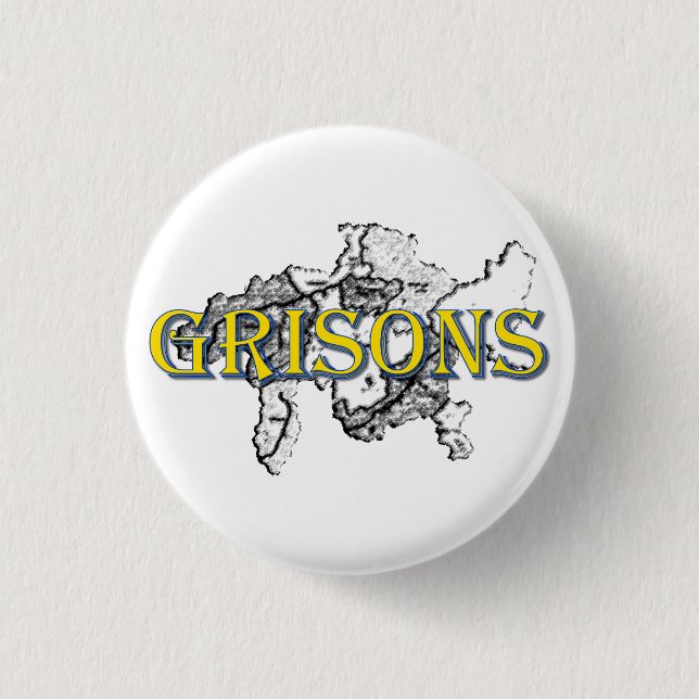 Chapa Redonda De 2,5 Cm Grisones (Anverso)