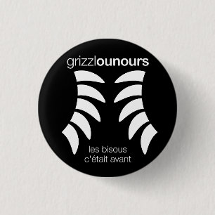 Chapa Redonda De 2,5 Cm Grizzlounours Colección