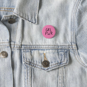 Chapa Redonda De 2,5 Cm GRL PWR   Insignia