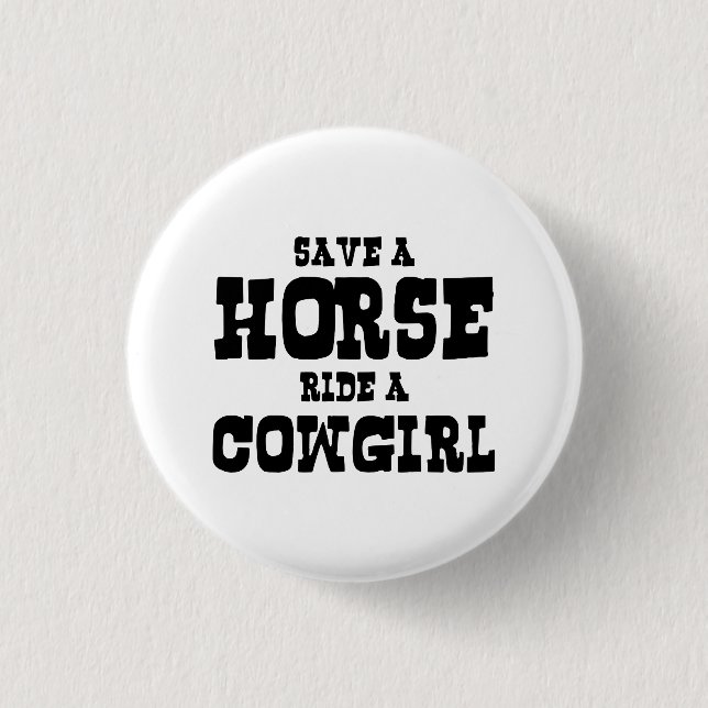 CHAPA REDONDA DE 2,5 CM GUARDAR UN CABALLO EN UNA CHICA (Anverso)