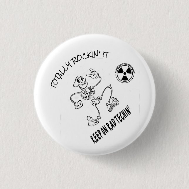 Chapa Redonda De 2,5 Cm Guarde en Rad Techin (Anverso)