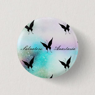 Chapa Redonda De 2,5 Cm Guay, asombroso, galaxia, mariposa